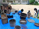 甲津原の民具調査