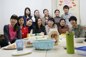 モンゴル国立大学の日本語学科の子たちとの交流会