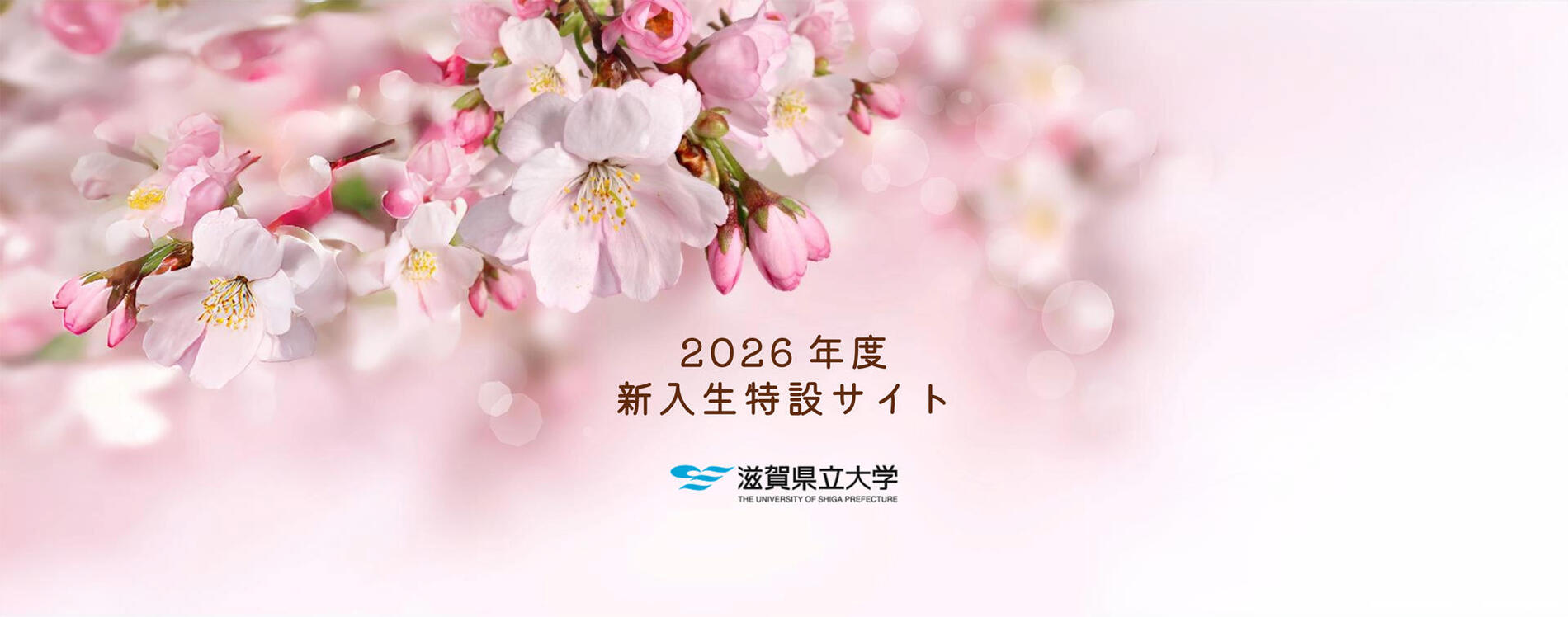 2026年度　新入生特設サイト