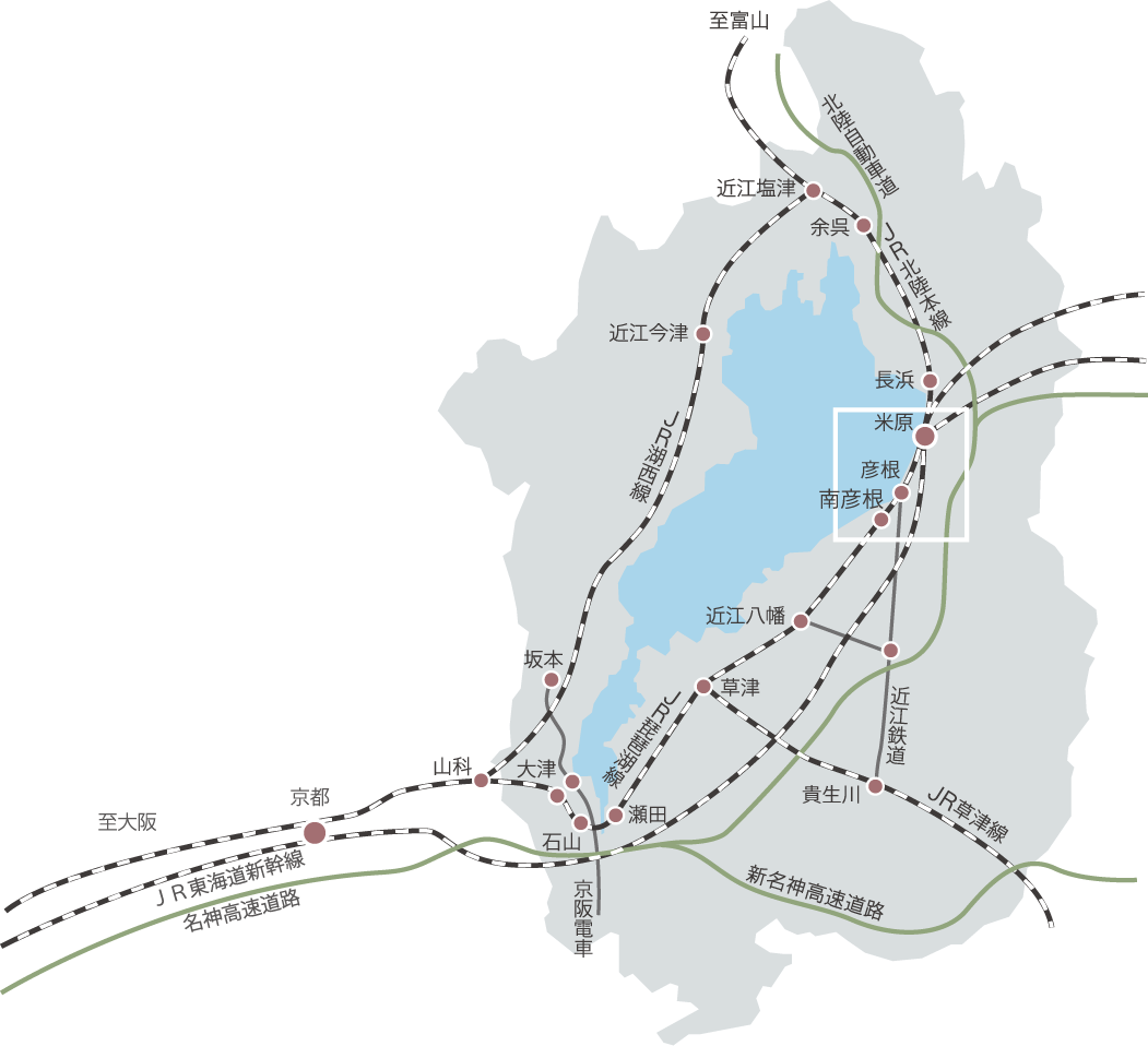 最寄り駅までのアクセス図