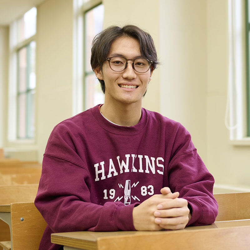 人間文化学部国際コミュニケーション学科遠藤暖斗さん
