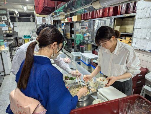 食品ロス実態調査の様子