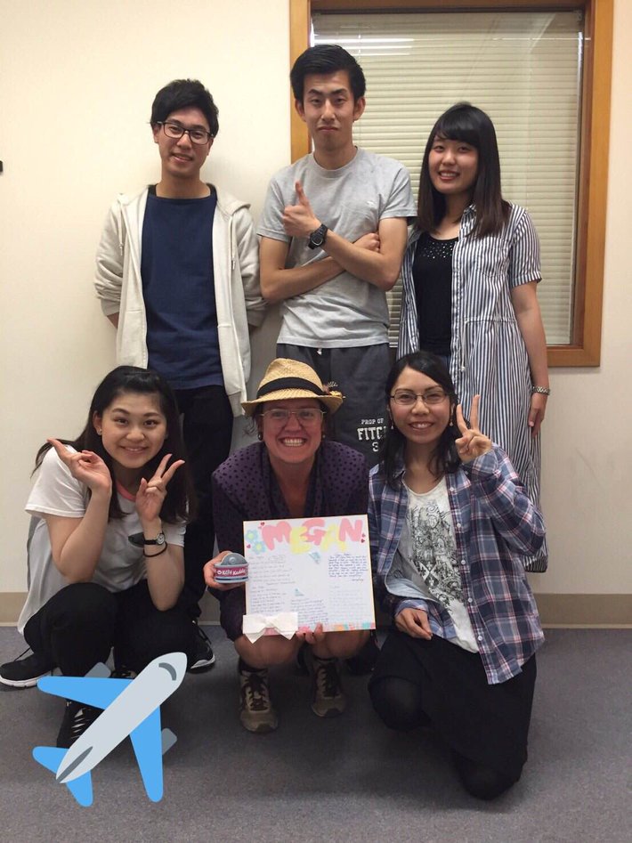 語学学校の先生の送別会 語学学校の先生の送別会