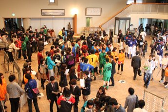 キャンパスでの歓迎イベント