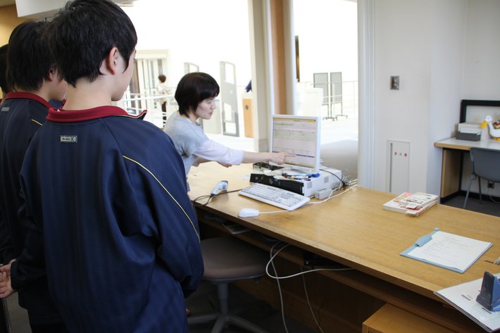 南中学校職場体験の様子1
