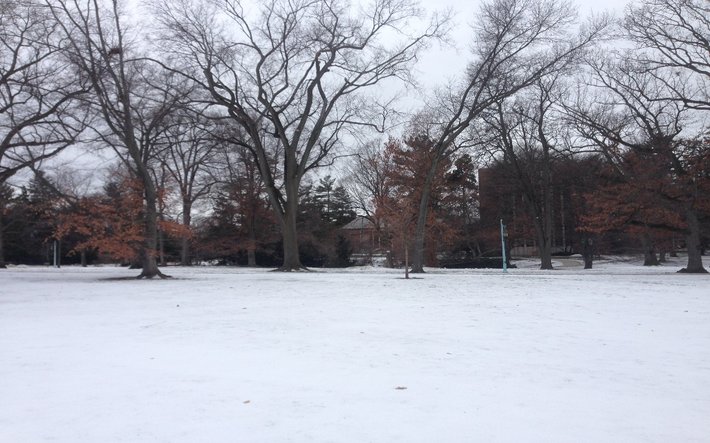 MSUの雪景色 MSUの雪景色
