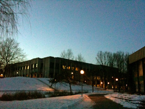 冬のアウクスブルク大学