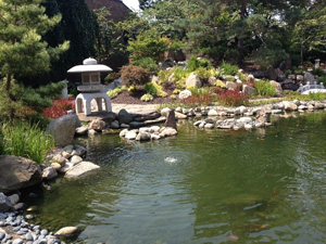 LCC敷地内の日本の庭